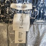 Joie  Shorts Lyocell Size Small blue elastic‎ waist tie front Photo 5