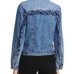 Sunset&Spring Sunset+Spring 100% Cotton Ruffled Denim Jacket Photo 1