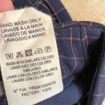 FRNCH Navy Plaid Straight Leg Crop Pants, EUC, Medium, Photo 9