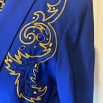 Vintage “MOZA” Royal Blue Blazer with Gold Accents Size 18 Photo 1