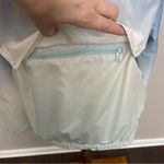 Lacoste Live Jacket Pullover Windbreaker Hood Pockets Spell Out Ombré Blue White Photo 3