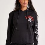 BKYS Lucky Charm Women’s Black Hoodie, Size Small Red Photo 0