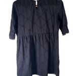 Jennifer Grace Jennifer & Grace | Medium | Black Eyelet Lace Cottage Core Prairie-Sleeve Dress Photo 1