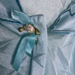 Basic Editions Vintage Style Nylon Blue Pajama Lounge Top Size 1X Photo 3