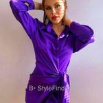 ZARA  Blogger's Fav| Satin Effect Wrap Dress Photo 1