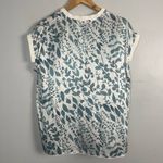 Go by go silk ICONIC go anytime tee in white blue print size medium Photo 6