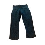Lululemon  Train Times Crop Leggings Blue Black Size 6 Yoga Running Photo 1
