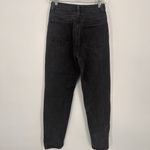 Pretty Little Thing  Black Mom Jeans Distressed Holes Size 2 Photo 5