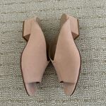 Eileen Fisher  Pale Pink Suede Slip On Block Heel Sandals Size 6.5 Photo 3