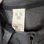 We The Free Free People Women’s Sz M Gray Rush Hour Oversized Linen Blend Cropped Top Shirt Photo 6