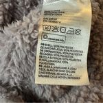H&M  Oversized Sherpa Fleece Pullover Small Purple Lilac Snap Funnel Neck Cozy Photo 5