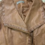 Bagatelle Distressed Asymmetrical Brown Faux Leather Size S Photo 3