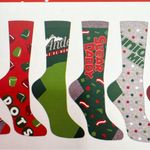 Tootsie Roll Pop Crew Socks Womens Gift Set Candy Dots Junior Mints Sugar Daddy Red Photo 4