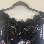 White House | Black Market  Dress Floral Lace Black Gray Pink Sleeveless Size 0 Photo 1