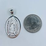 925 Sterling Silver necklace Virgin Mary Photo 2