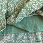 Eddie Bauer  green floral midi button front cotton dress size 6 Photo 3