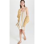 Madewell Lightestspun Tie-Strap Ruffle-Hem Cover-Up Dress in Rainbow Stripe Photo 3