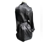 Morgan Taylor  Black Satin Wrap Robe Photo 2