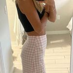 John Galt Pink And White Plaid Skirt Photo 1