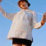 Urban Outfitters UO Tyler Lace-Up Pullover Hooded Sweater Photo 0