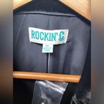 Cavender’s Rockin C Black velvet blazer. Size XL Photo 15