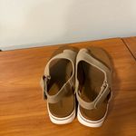 Adrienne Vittadini  Sport Tan Slingback Sandal Wedge‎ Platform Comfort Neutral 9 Photo 3