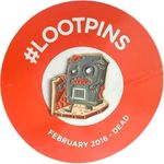 Loot Crate Lootpins February 2016 Dead Epic Power Pin Metal Enamel Hat Pin Lapel Orange Photo 0