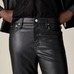 J.Crew New with tag Women's Petite Slim Wide-leg Faux Leather Pants Photo 2