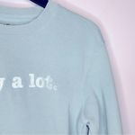 Colleen Ballinger I Cry A Lot Embroidered Green Sweatshirt Size S Blue Photo 3