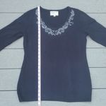 Debbie Morgan Jewel Neckline Sweater Size M Photo 7