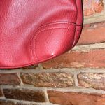 Women's Red Faux Leather Silver Photo 6