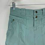 Marc Jacobs Denim Cargo Skirt Sz 2 Knee Length Seafoam Blue Green Cotton Photo 3