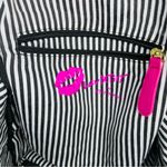 Betsey Johnson Rare  black and white baby diaper bag backpack purse baby bag Photo 7