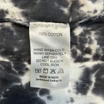 Earthbound XXL Babydoll Puff Sleeve Tiered Ruched Tie Dye Maxi Dress Black White Photo 4