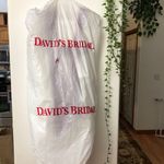 David's Bridal Wedding dress with a burgundy belt. Photo 11