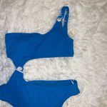 Aerie NWT  Wide Rib Cut Out One Shoulder Ring One Piece Swimsuit size XL Photo 0