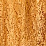 Loft Mustard Yellow Lace Short Sleeve Dress Photo 2