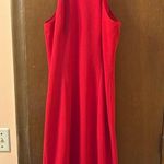 Dress the Population Eden High Neck Halter Bodycon Midi Dress in Rouge Photo 3