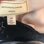 Moulinette Soeurs Anthropologie Sheath Dress 16 Black Floral Crochet Jacquard Photo 7