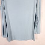Cache Small Top Knit Light Baby Blue Rhinestones Cut Out Cold Shoulder Y2K 1348 Photo 6