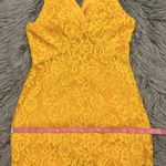 NBD NWT x Naven ‘Bryn’ lace high low midi dress sleeveless marigold S Photo 9