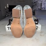 Jessica Simpson New  JS Dolly Silver Shimmer Sand Rhinestone Boot Womens 10 Photo 10