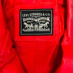 Levi Strauss & CO. LEVI’s STRAUSS & CO Red Faux Leather Bomber Jacket  Photo 18