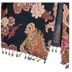 NWT VINTAGE 90s MSK Floral Beaded Top Black Size XL Photo 2