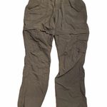 Eastern Mountain Sports EMS dark tan convertible size 12 pants w/zip hem. Photo 0