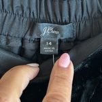 J.Crew  Peyton Black Velvet Pull On Pants Photo 9