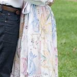 H&M Floral Pastel Midi Dress Photo 1