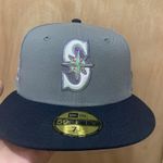 Hat Club marine Metallics Seattle mariners size 7 1/4 brand new Gray Photo 1