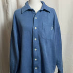 PINK - Victoria's Secret Women's  Blue Button Down Shirt XS Photo 0