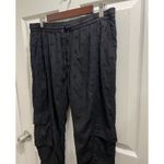 Sundance  Women's Black Eyelet Cargo Pants Size Small Bohemian Vacation Photo 9